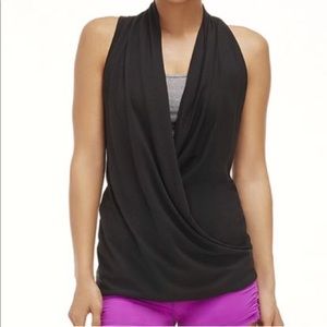 Fabletics Black Aruba Wrap Top
